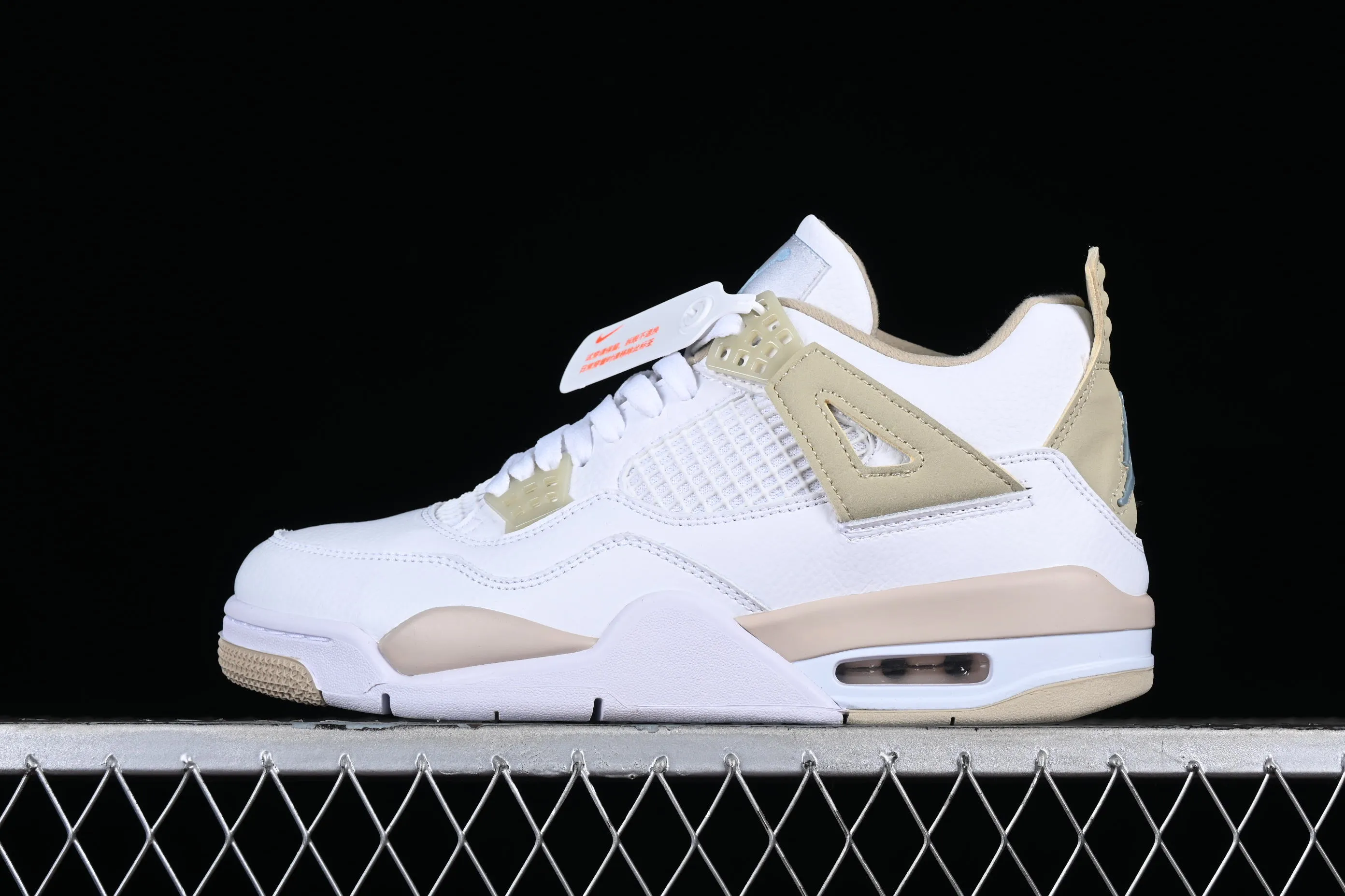 All categories Air Jordan Jordan series basketball shoes Air Jordan 4 Air Jordan 4 Retro "Linen" AJ4 Joe 4 sand color basketball shoes 487724-118